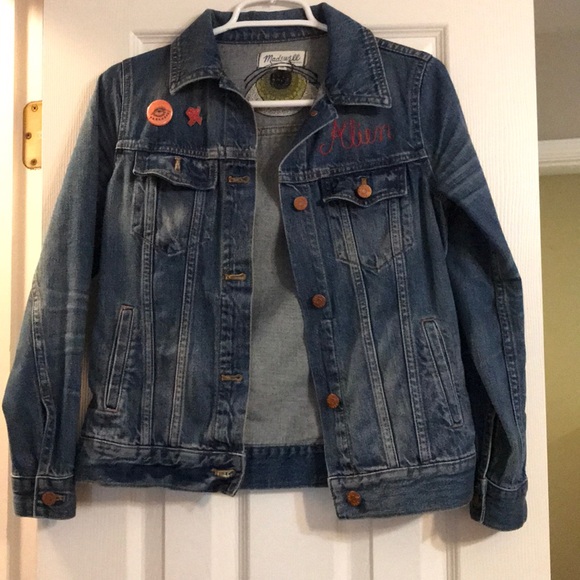 madewell shrunken jean jacket